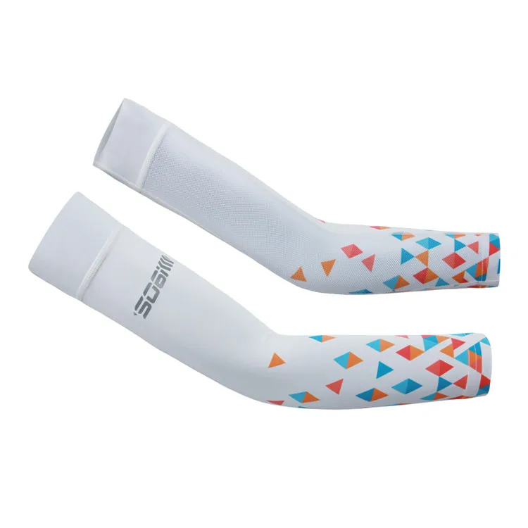 Customize Sun Protector Cycling Arm Warmer,Women's Pink Long Sleeve For