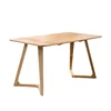 China Supplier nordic pure solid wood modern simple dining table