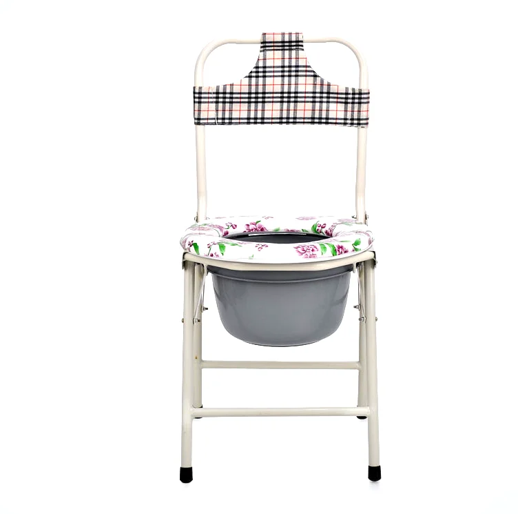 
Health Medical Care Plastic Living Room Commode Chair with Bedpan 