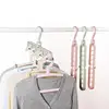 Dropshipping Plastic non-slip hanger multi-function magic plastic non-slip hanger storage artifact clothes support space saving