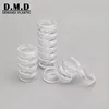 Empty clear cosmetic 5gram 5ml 10g 10ml stackable plastic jars
