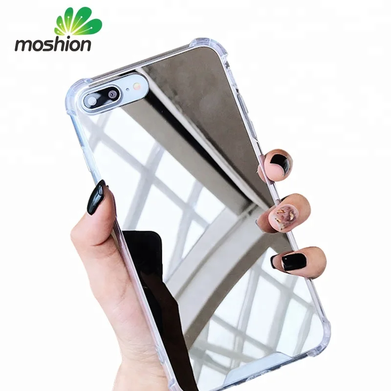 Ultra Thin Clear TPU Mirror Phone Case for iPhone X