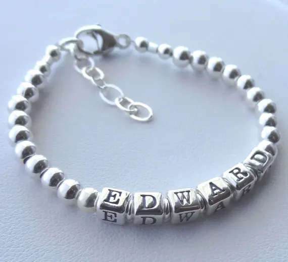 personalized baby boy bracelets