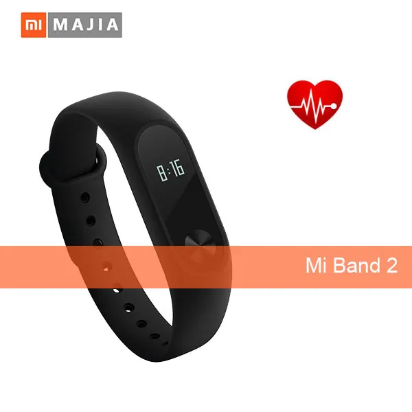 

Original Xiaomi Mi Band 2 Miband Wristband Bracelet with Smart, Black