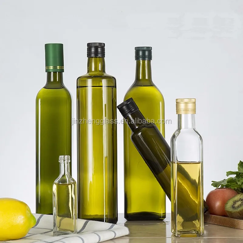 100ml 250ml 500ml 750ml 1l Square Fancy Cooking Oil Olive Oil Glass