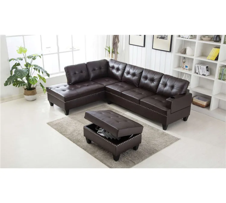 Best sofa set brown black oversized couch small leather sectional