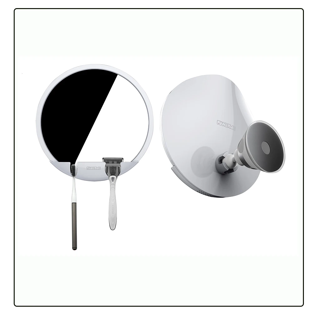 Magnifying Suction Cup Mirror Fogless Shaving Shower Mirror For