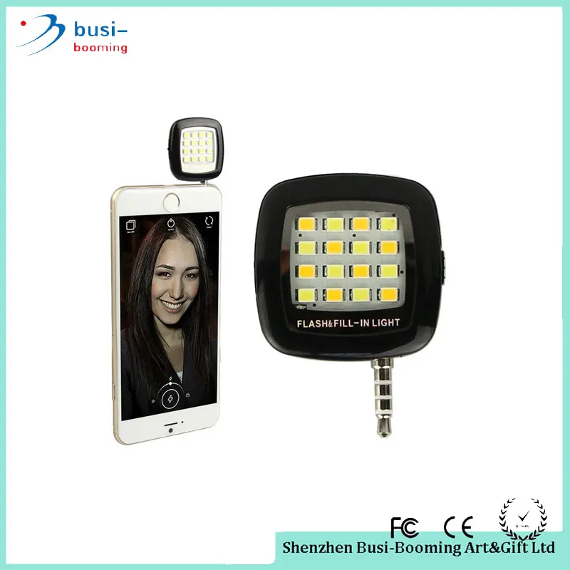 2015 Top Sale Wholesale Phone flash Mobile Phone Camera External Flash Led Fill Light For Selfie Phone Taking