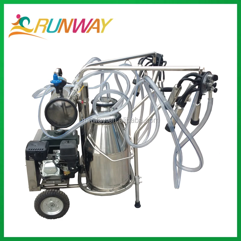Small Cattle Mobile Milking Machine Hand Operated Sucking Milk Buy