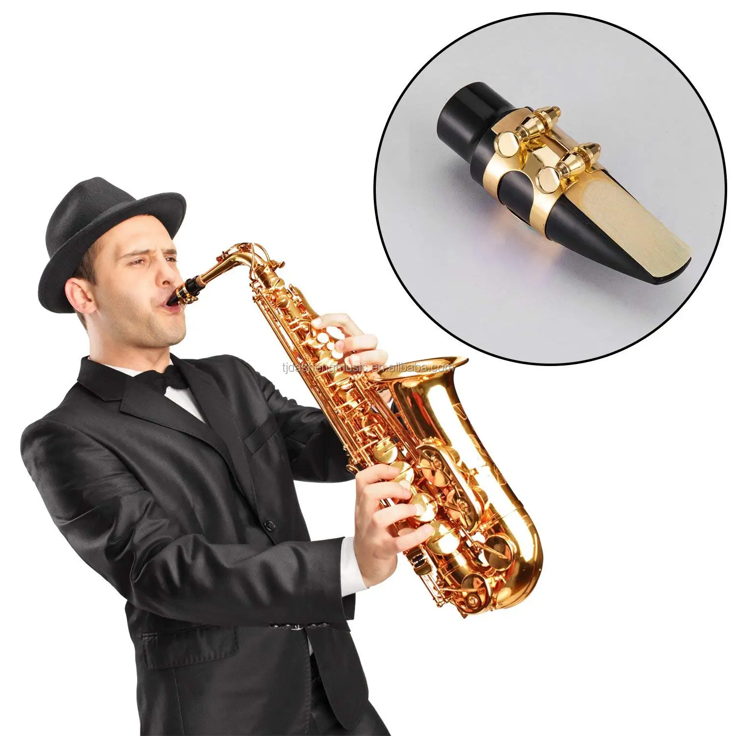 Alto Saxophone Mouthpiece Kit Including Alto Saxophone Head,Metal