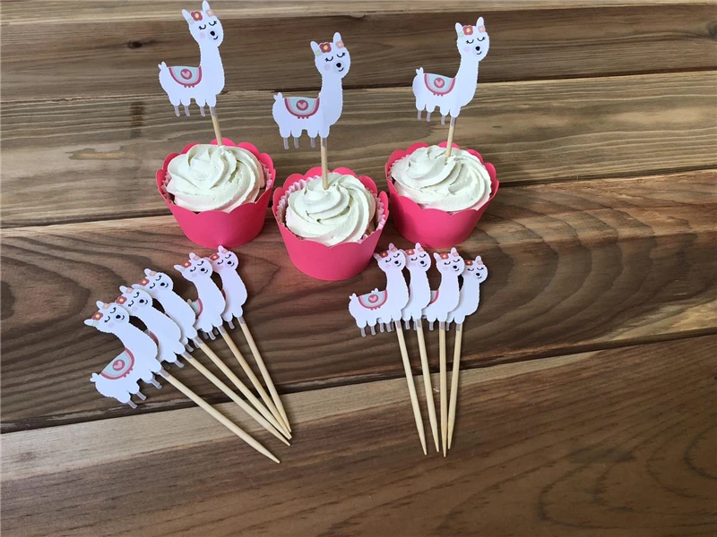 Cake toppers Party decorations Llamas cupcake toppers x 6 Llama Birthday Cake toppers Party decorations Llamas cupcake toppers x 6 Llama Birthday