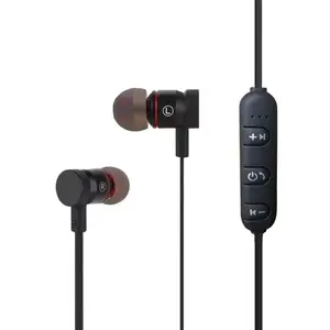 2019 New cheap magnetic super bass stereo in-ear sport wireless neckband earbuds earphone