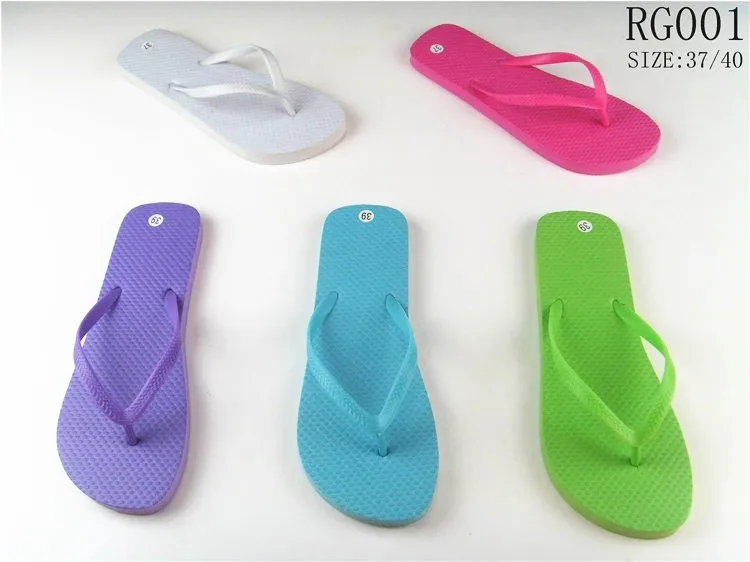 Summer custom printed beach women rubber flip-flops cheap wholesale