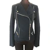PU jacket women synthetic leather jacket quilting sponge cheap