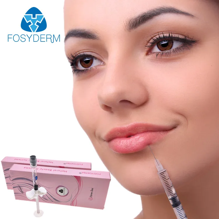 

Fosyderm 2ml Derm Injection Lip Fullness Hyaluronic Acid Dermal Filler, Transparent