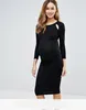 KY Scoop neck Keyhole shoulder cut-outs Ruched sides Close-cut body-conscious fit Bodycon Dress With Keyhole maternity gown