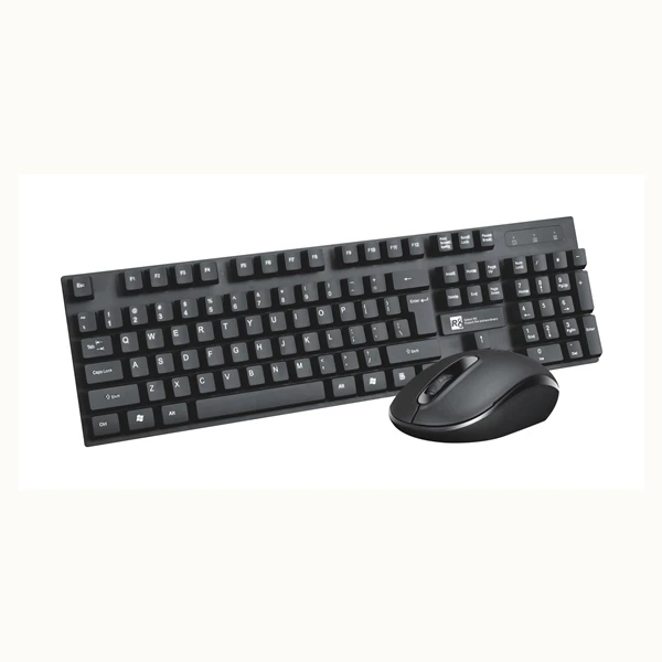 

New arrivals 2.4GHZ office wireless keyboard and mouse combo. wireless keyboard and mouse set, Black