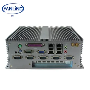 Fanless barebone system IBOX-301 industrial mini pc with serial parallel port