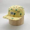 China Factory Design Your Own Custom Yellow Pineapple Full Printing 5 Panel Snapback Caps Hat