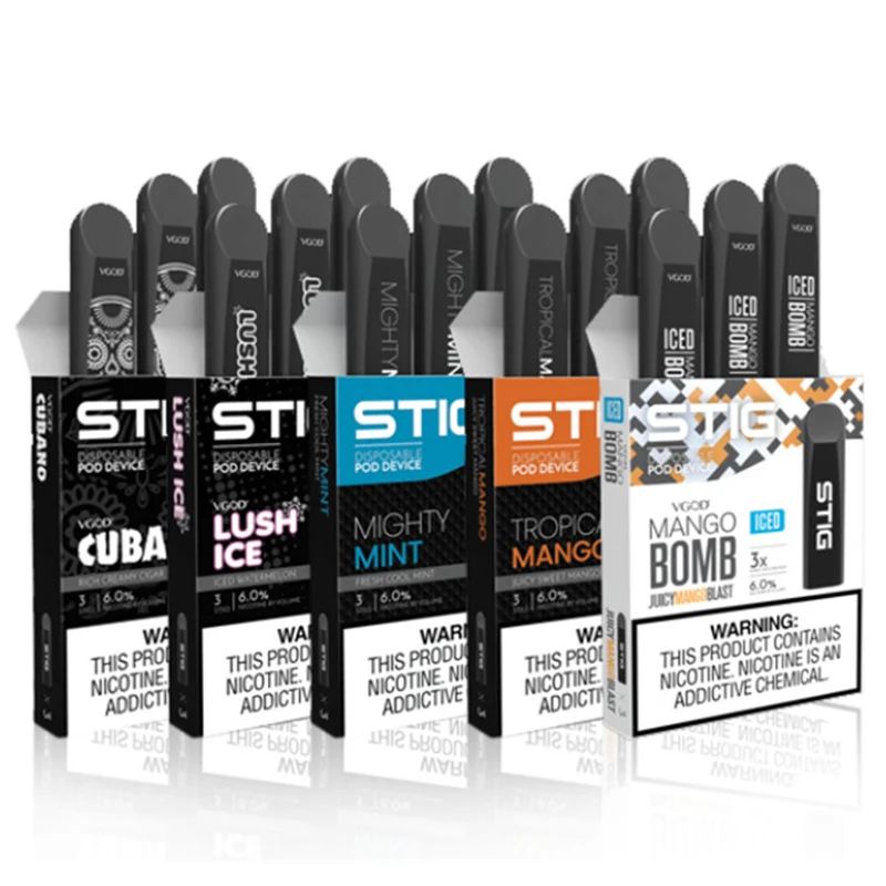 

3 pcs/pack Disposable Vape Pen Vgod Stig Vape Pod 1.2ml Electronic Cigarette Vape Mods Shisha Pen Wholesale Fast Shipping, N/a