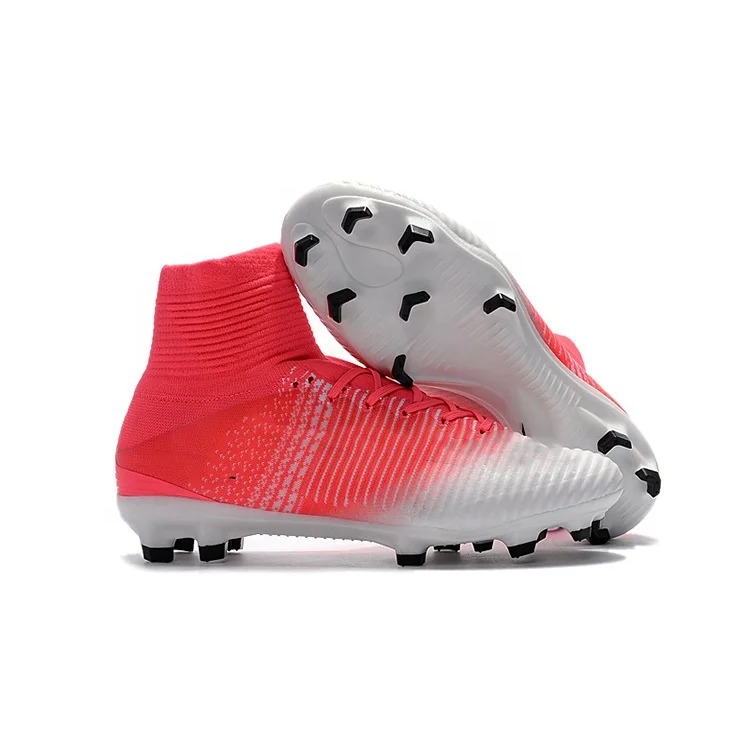

New Model High Ankle Football Boots With Brand Design Boot Soccer Shoes, Any color is available