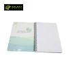 A6 spiral notebook blank sublimation notebook with 60 inner pages and heat press plastic cover