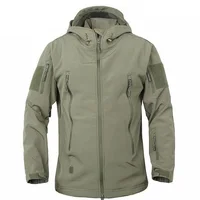 

2018 Mens Fashion Waterproof Sport Coats Zipper Military Jacket Hooded Windbreaker polar fleece hunt jacket