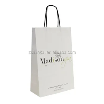 paper gift bags white