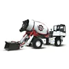 self loading 3.5 CBM concrete mixer truck with auto grease and water system