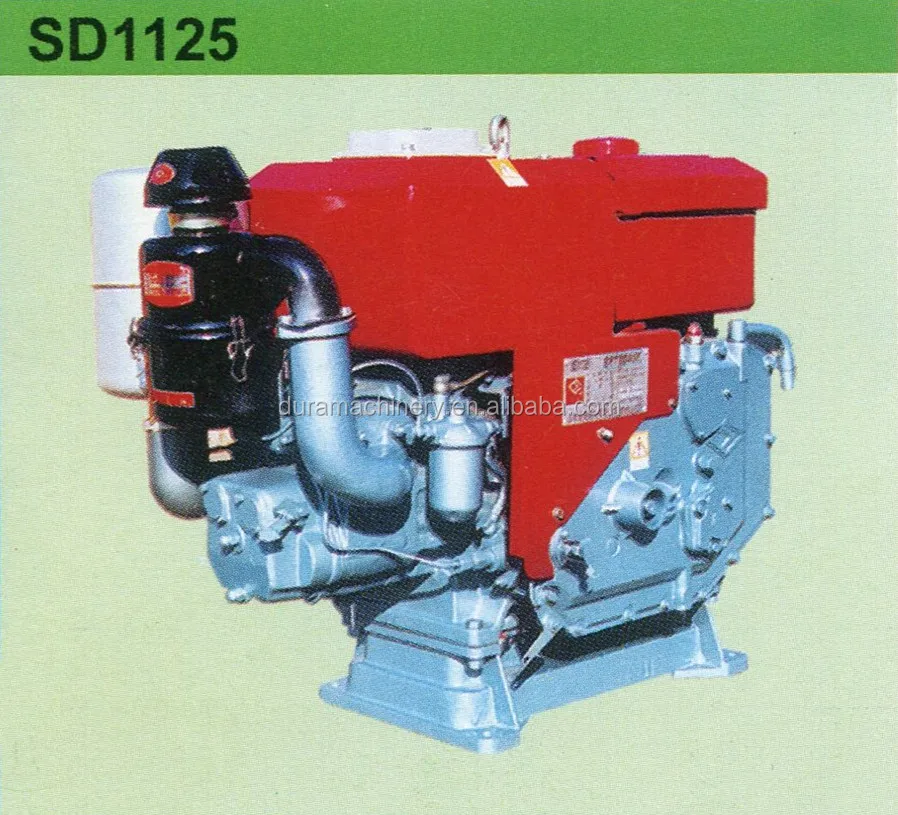 SD1125 Mesin Diesel jenis horizontal silinder tunggal 