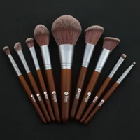 

Feiyan Professional Brand Luxury Brown 9Pcs Maquillaje Private Label Makeup Brush Set