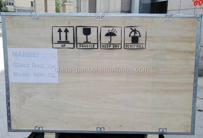 50L explosion proof single layer glass reactor with heating