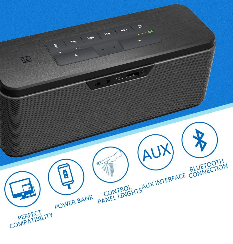 HFD-810U OEM Big Bass Bluetooth Speaker Original Design Made From China - ANKUX.COM