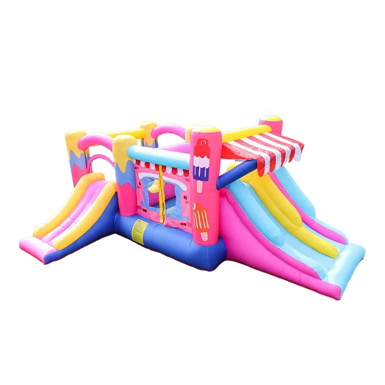 

NEW TIME nylon custom kids best sale design wholesale inflatable backyard water slide with pool, Can be customized