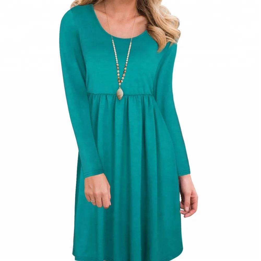 

D10 Baby doll solid knee dresses, N/a