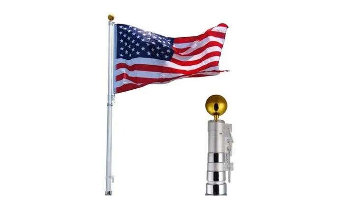 20ft Customized Aluminum Telescopic Flagpole New Product Design ...