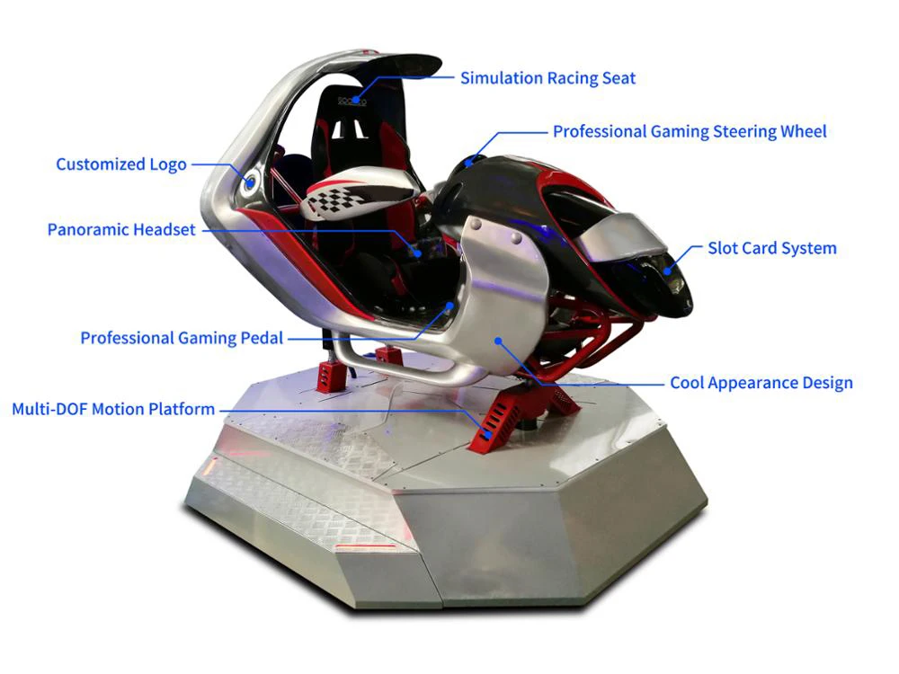 Latest Design Driving Simulator Steering Wheel+racing Simulator Setup