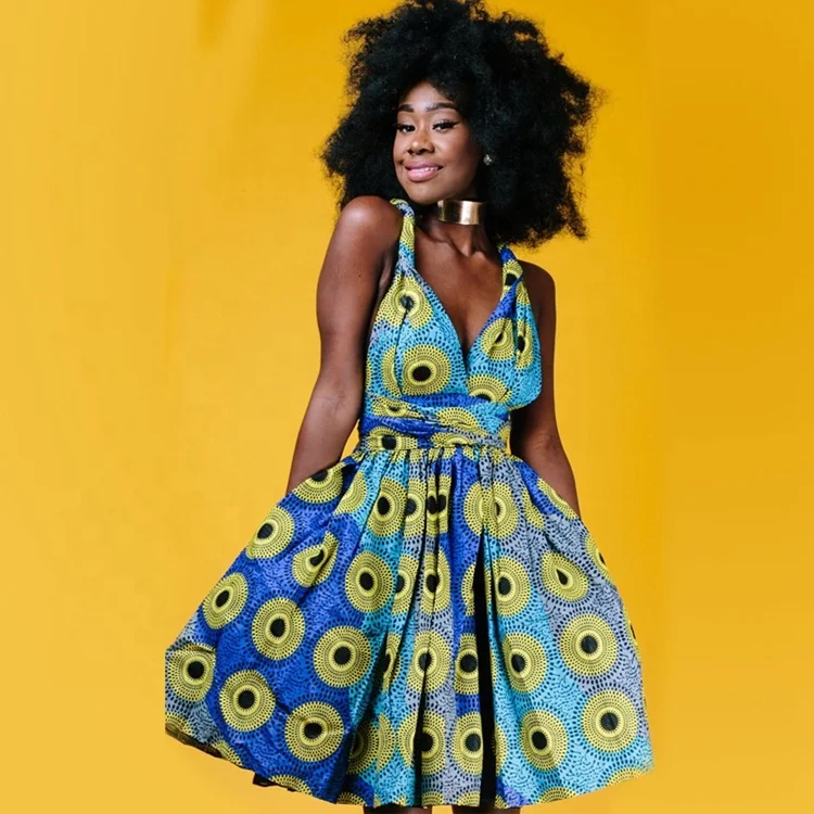 

Factory Outlet 2019 New Arrivals Traditional Wholesale African Patterns Kitenge Women Dresses and Skirts