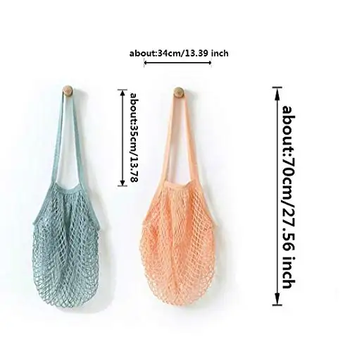 

Eco Friendly grocery crochet bag cotton woven shopper bagsTote Bag Shopping Tote Net Bag with Handle Reusable Eco-friendly, White/natural white/customized