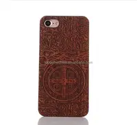 

Wholesale mobile phone accessories For iPhone 7 PC+Wood Case