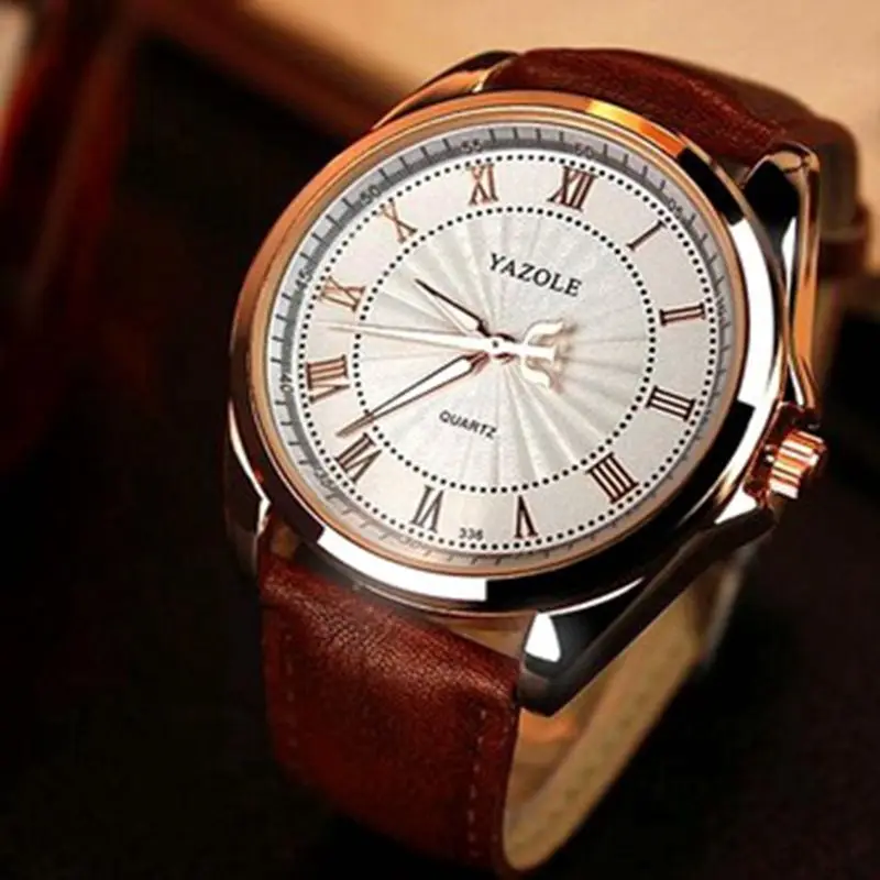 

YAZOLE 336 mens watches top brand luxury Watch Man Roman Scale Male Quartz Watch Business Men's watch Men Clock Relojes Hombre