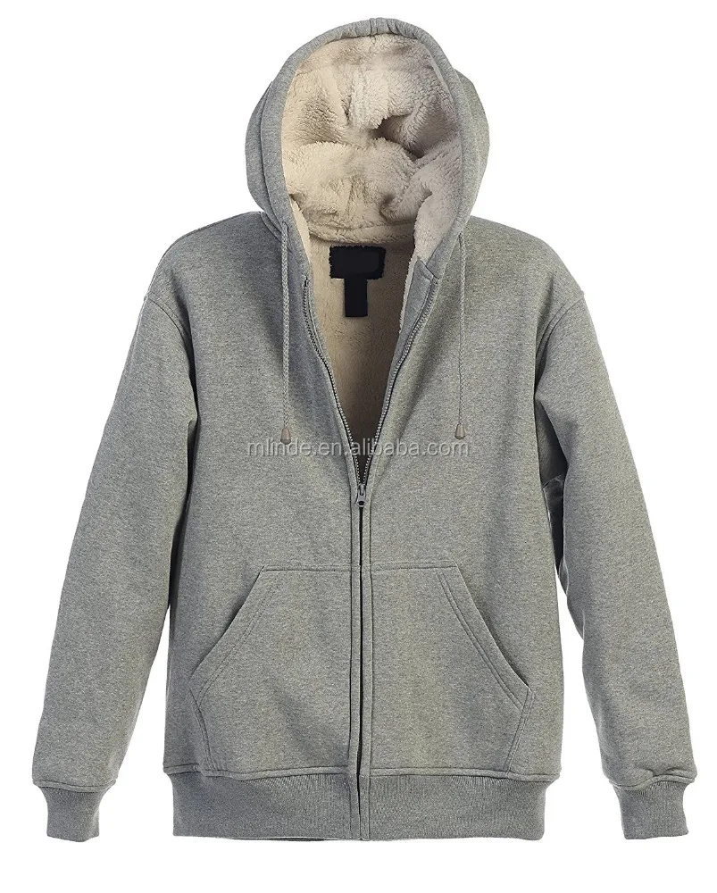 mens lined zippered hoodies