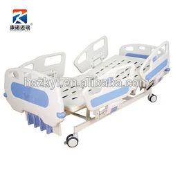 folding electric hospital bed with luxurious wheels