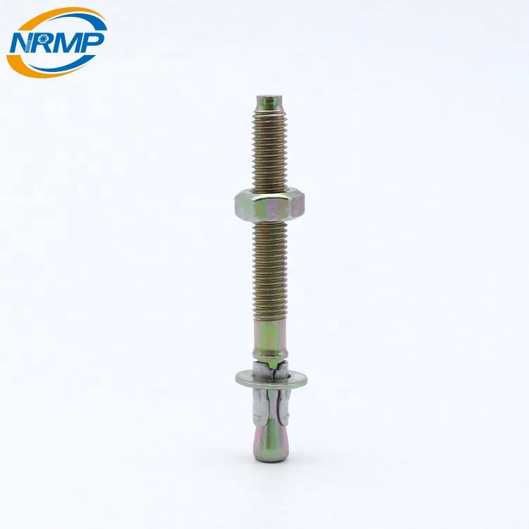 
Yellow zinc plated carbon steel pc strand ceiling wedge anchor fasteners 