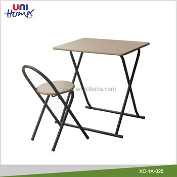 foldable study table with chair