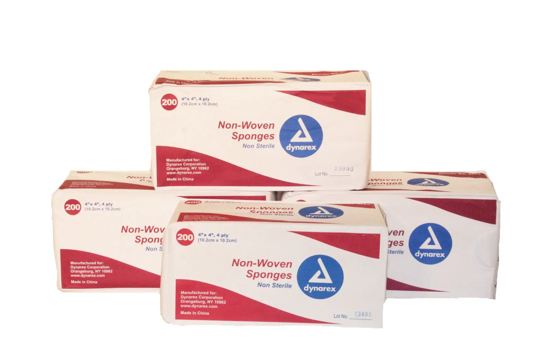 Non care. Знак non Sterile. Non Woven Swabs 7.5cm x 7.5cm, 4ply Komal.