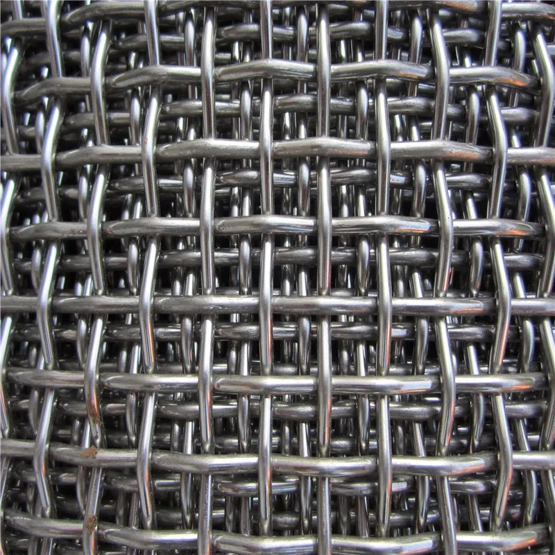 Galvanized Square Woven Wire Mesh / Stainless Steel Crimped Wire Mesh