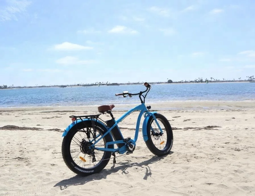 fat tire beach cruiser electric bike