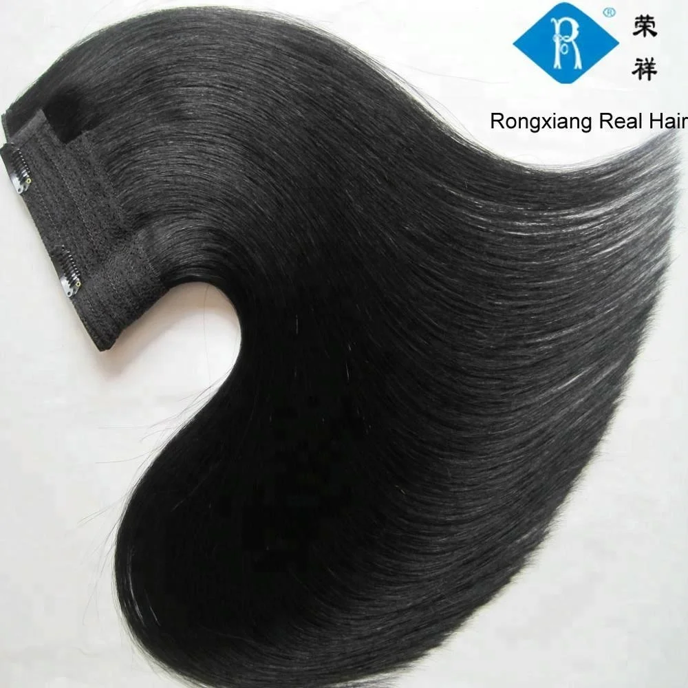 

Best juancheng hair factory wholesale natural human hair double drawn one piece clip hair extension, N/a