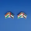 India United Arabia Emirates Establishment Diplomatic Relations National Country Flag Magnetic Badge Souvenir